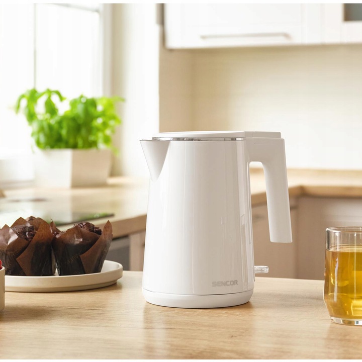 Czajnik elektryczny Sencor SWK 0155WH 1500 W 1 l biały
