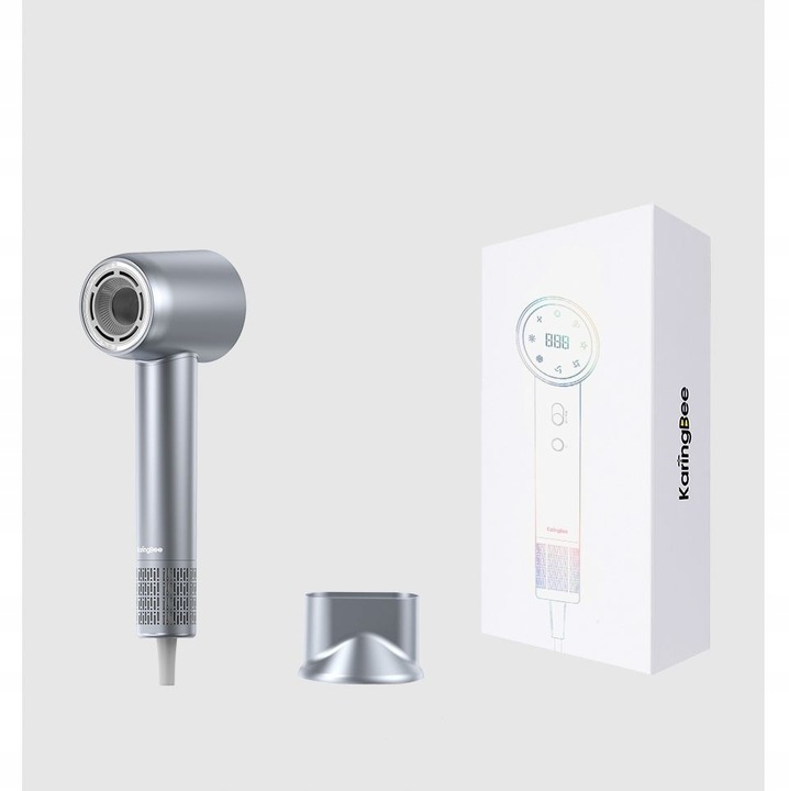 Mocna Suszarka do Włosów Karingbee HS01 Jonizacja 1500W szary