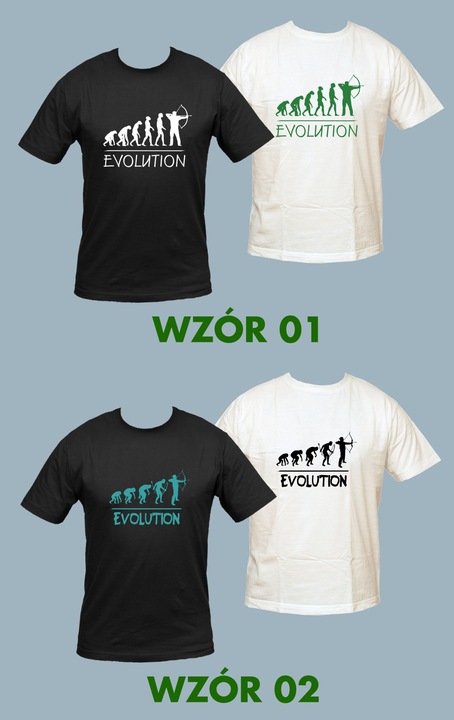 Koszulka EVOLUTION łucznik ewolucja archery