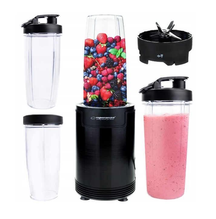 BLENDER KIELICHOWY DO KOKTAJL SMOOTHIE 6W1 BUTELKI