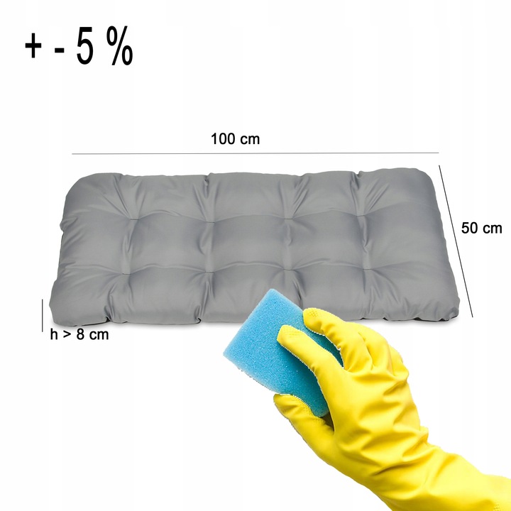 Poduszka na ławkę huśtawkę 100x50 stal