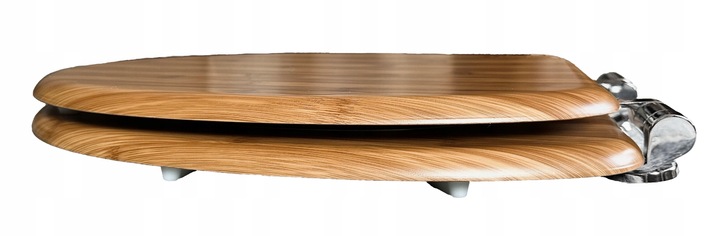 DESKA WC SEDESOWA KLOZETOWA TOALETOWA WOLNOOPADAJACA UNIWERSALNA MDF bambus