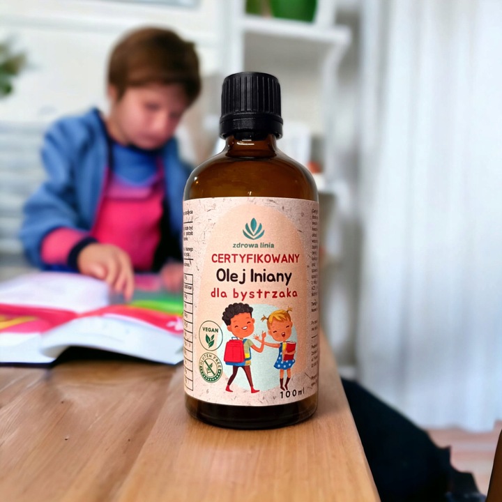 Certyfikowany olej lniany dla bystrzaka PAMIĘĆ KONCENTRACJA4