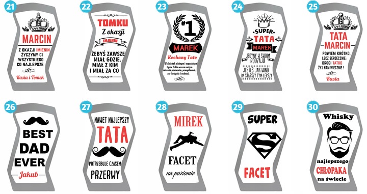 KARAFKA Z GRAWEREM NA PREZENT RÓŻNE OKAZJE 750ml