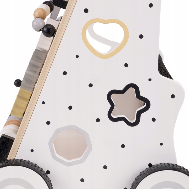 Drewniany chodzik interaktywny pchacz Dla Dzieci KiddyMoon WK-001