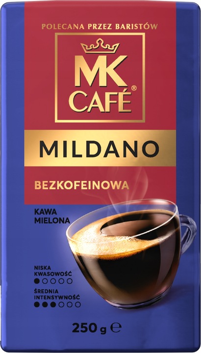 Kawa mielona MK Cafe Mildano 250g - bezkofeinowa