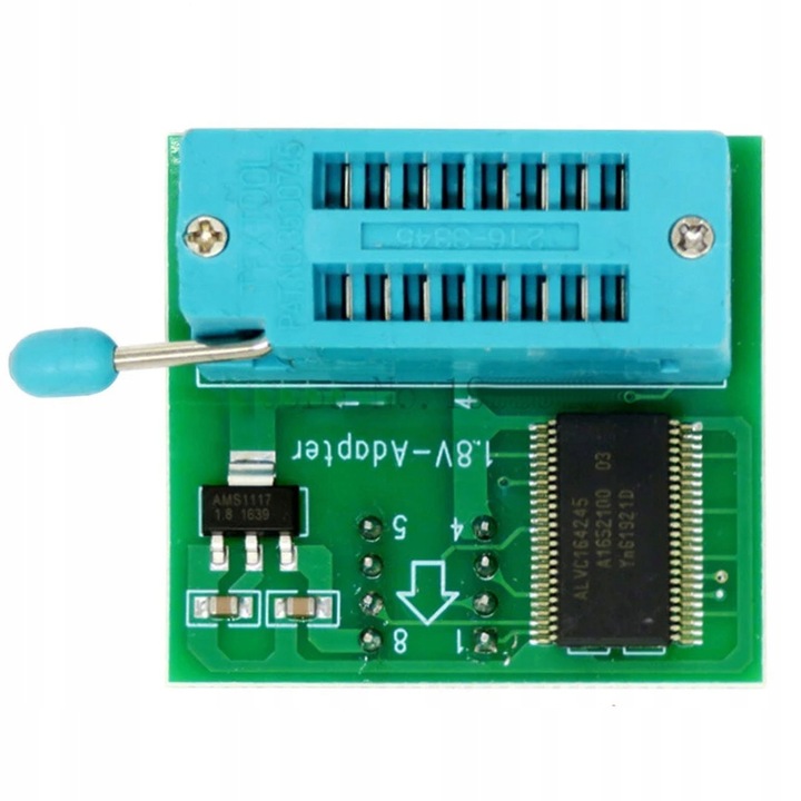 CH341A programator pamięci FLASH EEPROM 5V 1.8V adaptery i klips zestaw XL