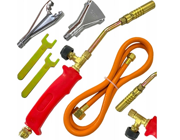 PALNIK GAZOWY UNIWERSALNY LUTOWANIA PODGRZEWANIA ZGRZEWANIA 3 DYSZE LAMPA