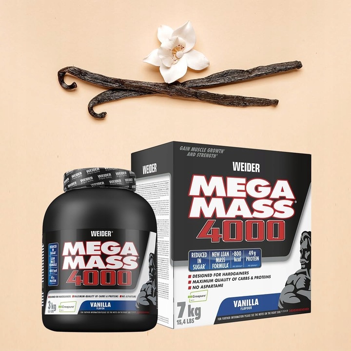 Weider Mega Mass 4000 3 kg - Wanilia | Mass Gainer