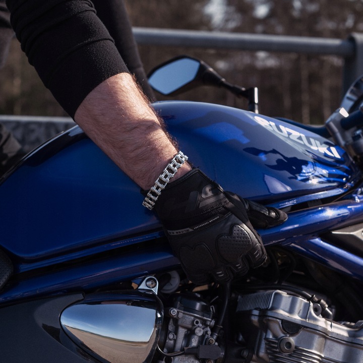 Bransoletka męska łańcuch motocyklowy prezent dla motocyklisty BLINGART