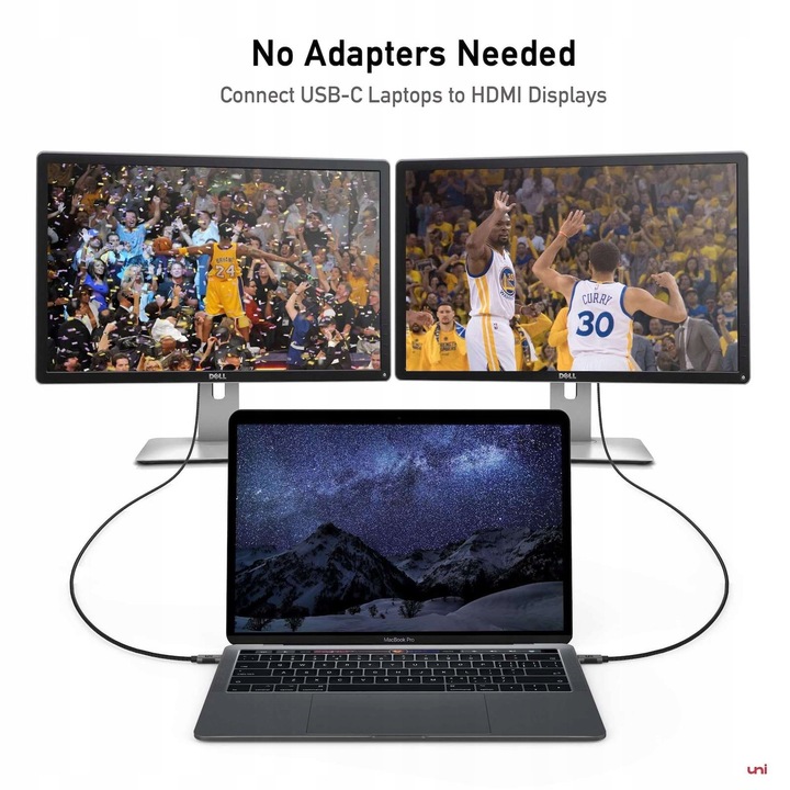 UNI Kabel Adapter USB-C do HDMI 4k 60Hz 3m