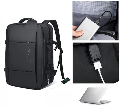 Plecak na laptopa torba podróżna bagaż podręczny USB 17,3''' I076