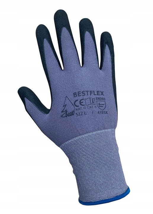 12 par rękawice rękawiczki robocze BEST FLEX spieniony NITRYL FOAM 10 - XL