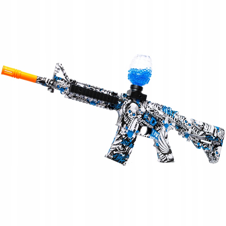 KARABIN AUTOMATCZNY PISTOLET NA KULKI ŻELOWE WODNE BEZPIECZNY DUŻY ZESTAW