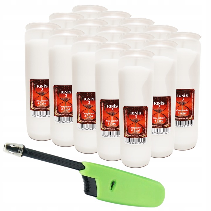 Wkłady do zniczy olejowe IGNIS 18 cm 4 - 5 dni