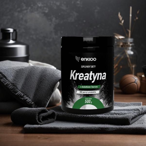 KREATYNA Monohydrat z dodatkiem TAURYNY 500g + Shaker