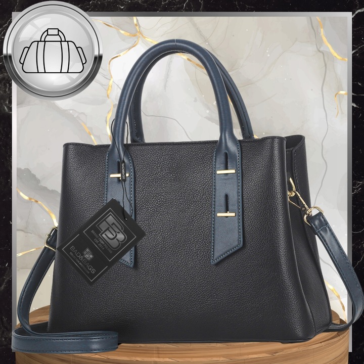 Torebka Skórzana Damska Czarna Na Ramię Torba Elegancka Pojemna Klasyczna