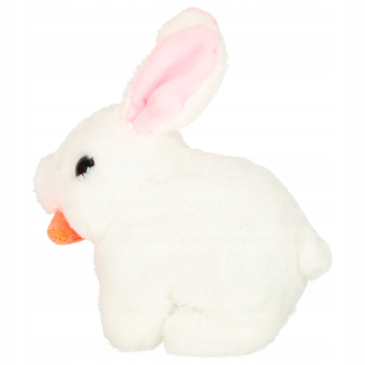 ZABAWKA INTERAKTYWNA PLUSZOWY KRÓLIK Z MARCHEWKĄ CHODZI I RUSZA USZAMI