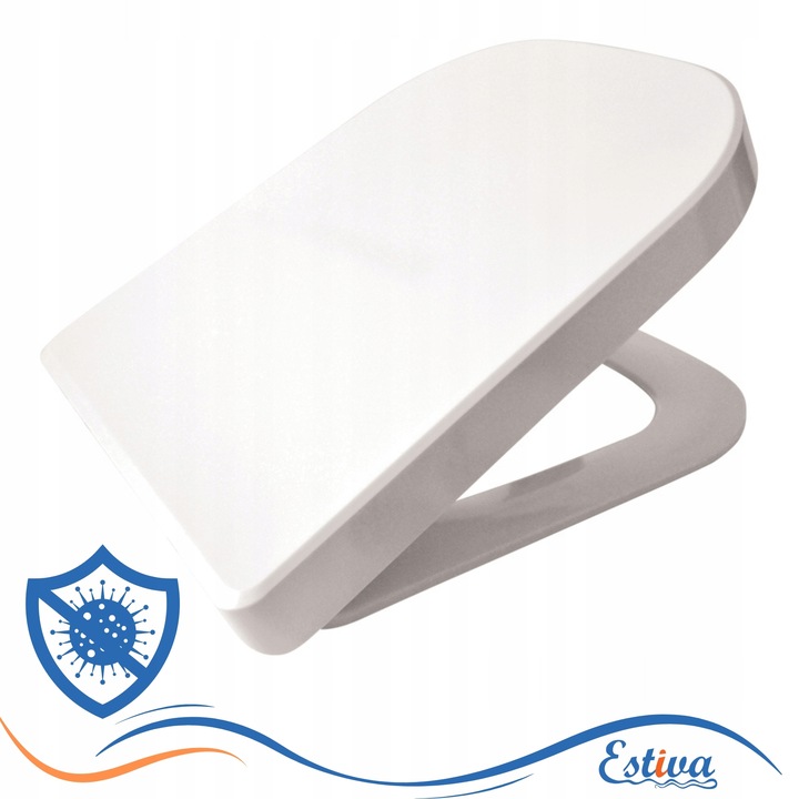 deska sedesowa WC do ROCA GAP wolnoopadająca twarda antybakteryjna pokrywa