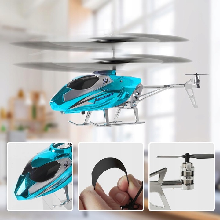 Helikopter Na Radio Z Ładowarką Zdalnie Sterowany Ładowanie Usb + Pilot