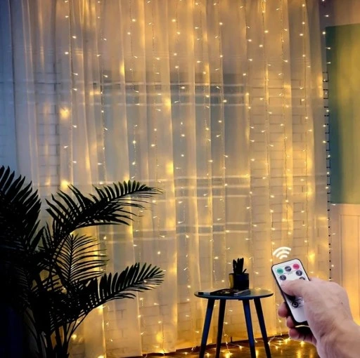 KURTYNA ŚWIETLNA LED LAMPKI WISZĄCE NA USB 3x3M NA ZEWNĄTRZ I WEWNĄTRZ