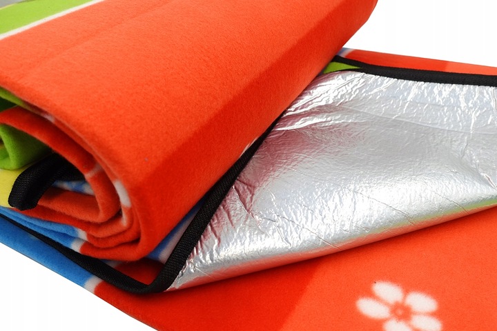 KOC PIKNIKOWY NA PLAŻE PIKNIK BIWAK 200x200 cm MATA TORBA FOLIA 2x2 m