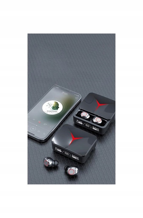 SŁUCHAWKI BEZPRZEWODOWE DOUSZNE M90 PRO MIKROFON BLUETOOTH 5.3 + POWERBANK