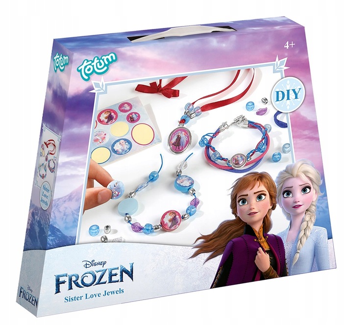 Totum Disney Frozen 2 KRAINA LODU zestaw kreatywny do robienia bransoletek