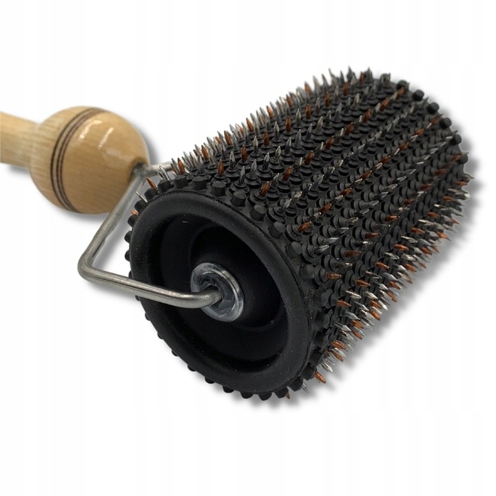 Aplikator LYAPKO WAŁEK do masażu z igłami uniwersalny CZARNY