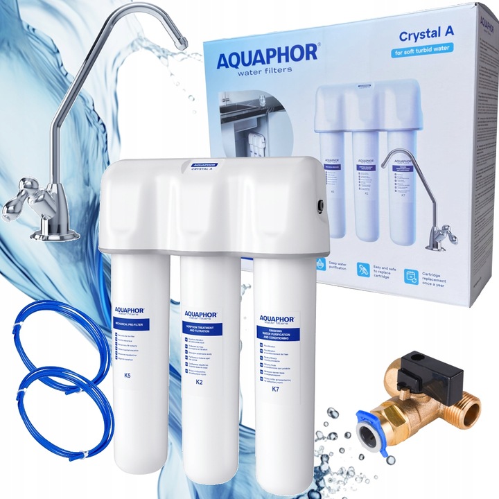 Filtr wody pitnej Aquaphor Kryształ A kran zestaw