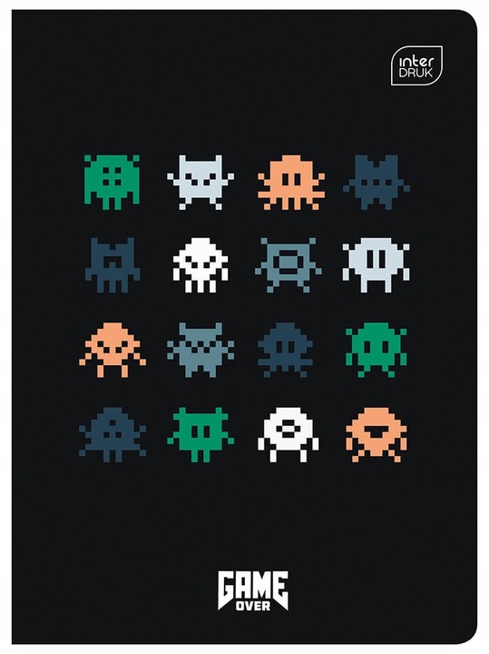 4X ZESZYT A5 32 KARTKI KRATKA MARGINES DLA CHŁOPCA