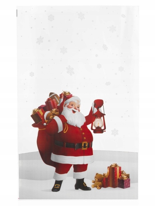 Worki celofanowe torebki foliowe PREZENTY ŚWIĄTECZNE MIKOŁAJKI 25x40 50 szt