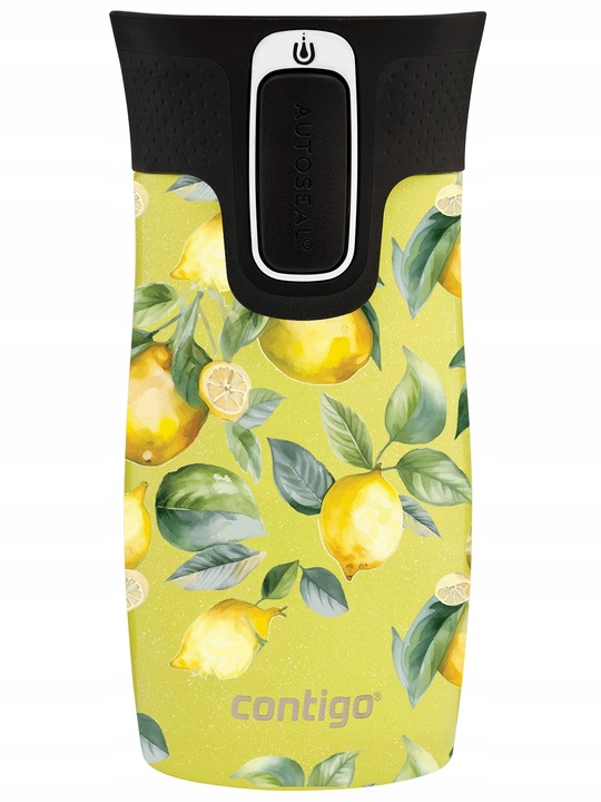 Kubek termiczny Contigo West Loop Mini 300ml - Żółty metalik - Cytryny