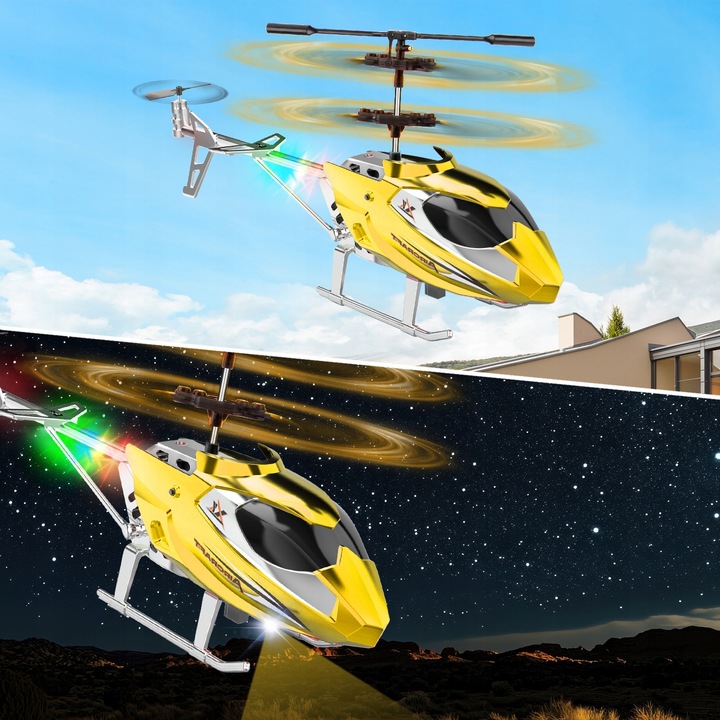 HELIKOPTER ZDALNIE STEROWANY SAMOLOT RC NA PILOT PREZENT ŚMIGŁOWIEC Z LED