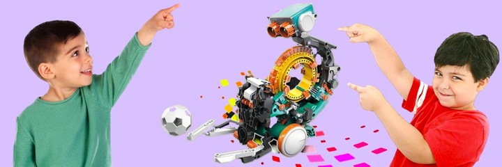 Robot Zabawka do Składania Robot Kodujący 5w1 Zabawka Kreatywna dla Dzieci