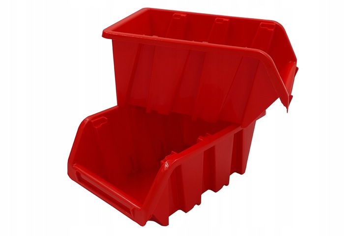 Pudełka warsztatowe kuweta czerwone 155x100x70 mm POJEMNIKI KUWETY 20 SZT