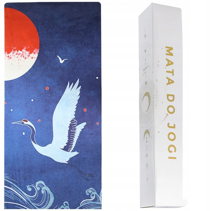 PIĘKNA MATA PREMIUM DO JOGI ĆWICZEŃ STABILNA ZAMSZOWA MIĘKKA 4 MM ZE WZOREM