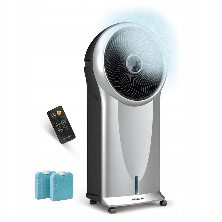 Klimator wentylator z nawilżaczem schładzacz SENCOR 9011 pilot 110W