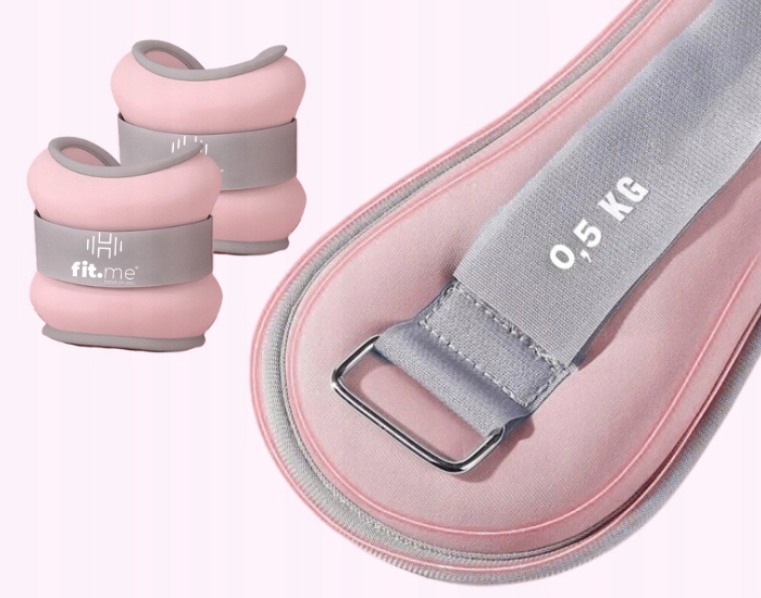 OBCIĄŻNIKI CIĘŻARKI NA KOSTKI NADGARSTKI RĘCE NOGI 2x0,5KG CIĘŻARKI FIT.ME