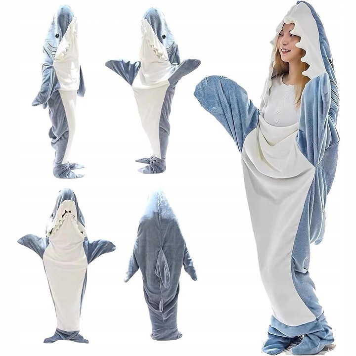 Halloween strój kocy piżama shark Odpowiedni dla wzrostu 155-170 cm