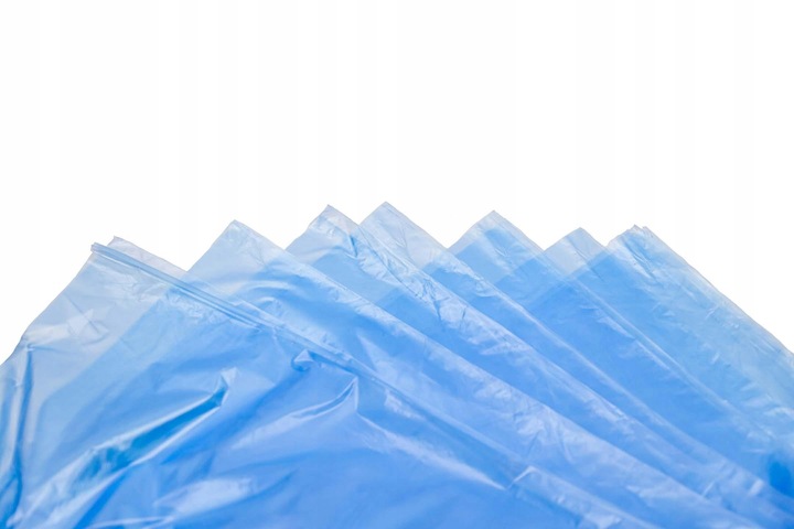 Worki HDPE niebieskie do pojemników E2 na mięso, pieczywo - 1000szt.