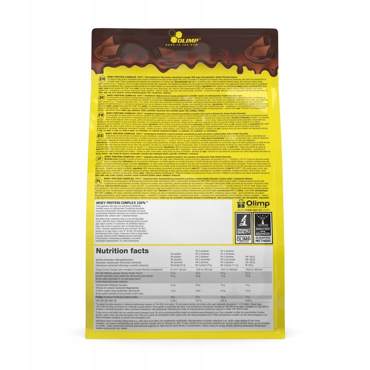 OLIMP WHEY PROTEIN COMPLEX 700g WPC BIAŁKO KONCENTRAT PODWÓJNA CZEKOLADA