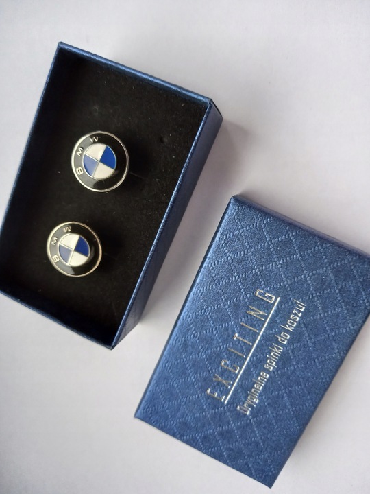 Spinki do koszuli EXC emblemat BMW w pudełku prezent