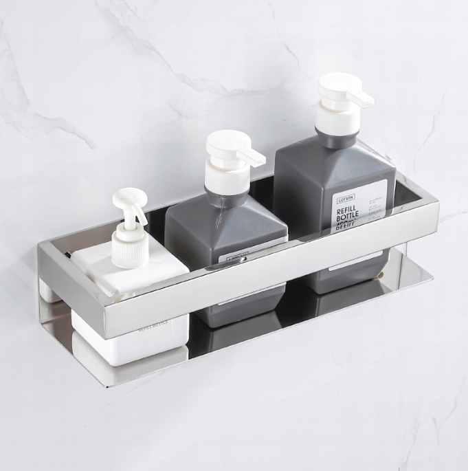 Koszyk półka łazienkowa chrom pod prysznic