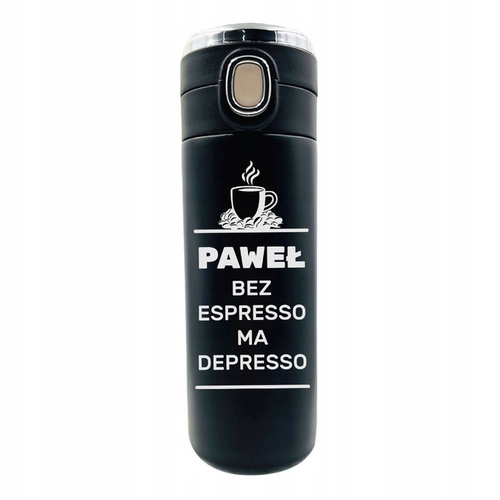 KUBEK TERMICZNY Z GRAWEREM TERMOS DO KAWY 420ml prezent męża żony taty niej