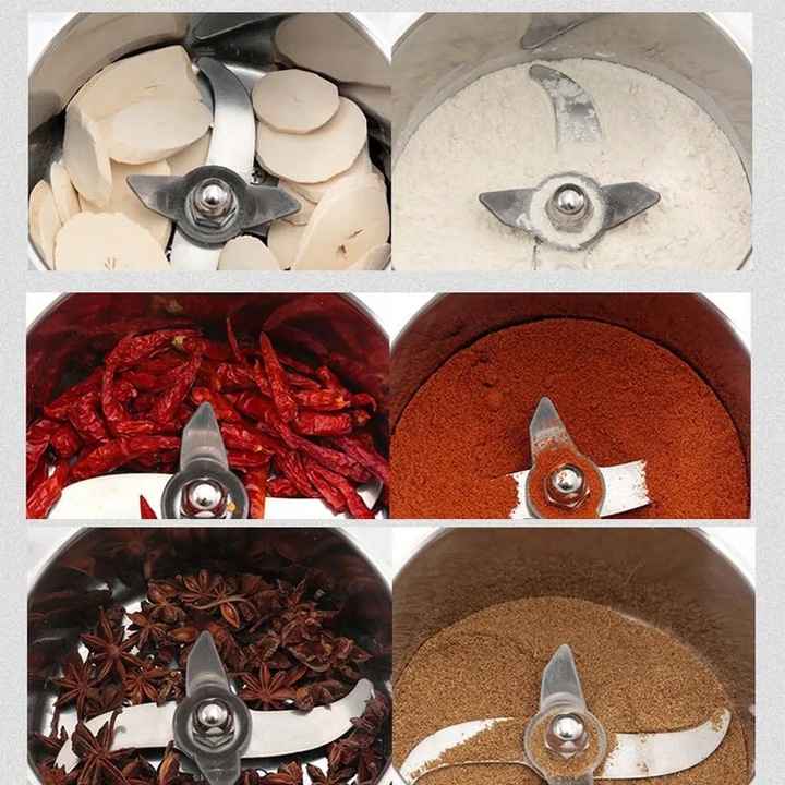 młynek do mielenia ziaren kawy przypraw zboża ziół elektryczny młyn 800g