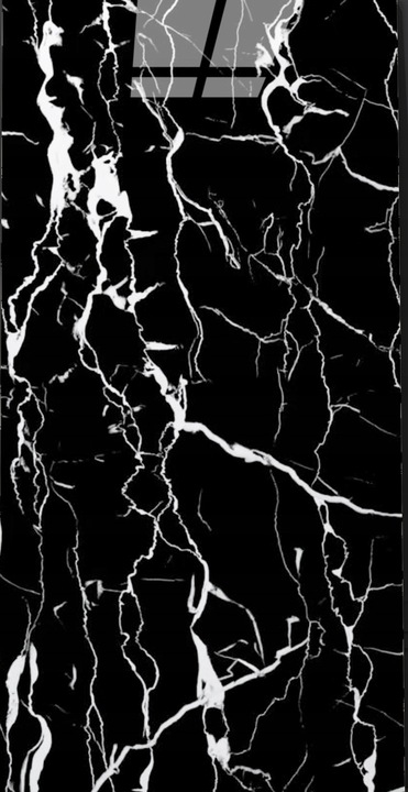 PANEL ŚCIENNY SAMOPRZYLEPNY PŁYTKA PCV CZARNY MARMUR SMUGI 60x30cm POŁYSK