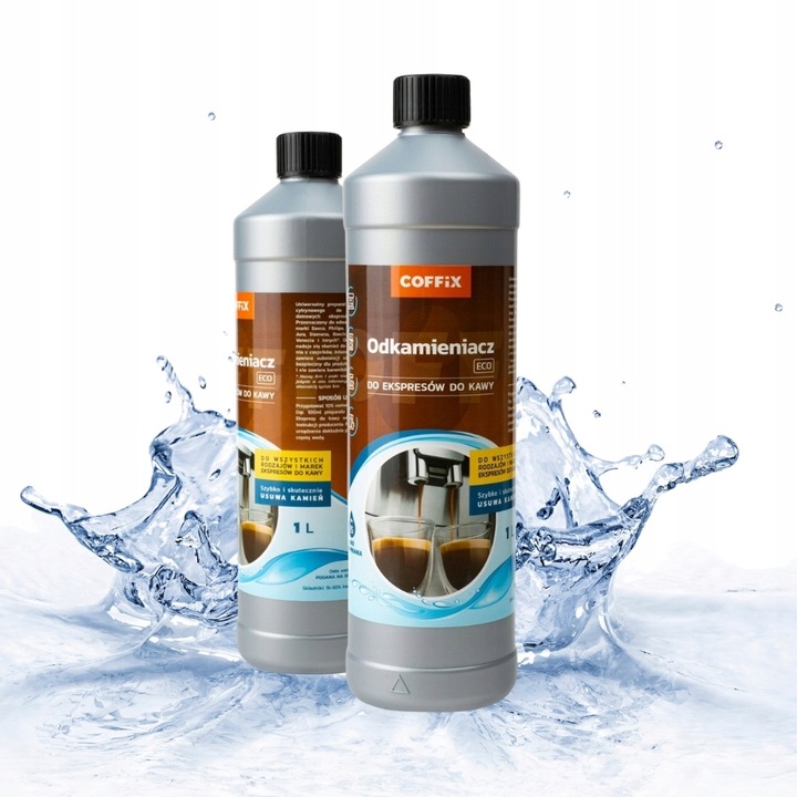 Odkamieniacz do ekspresu w płynie uniwersalny zestaw 2x 1000ml