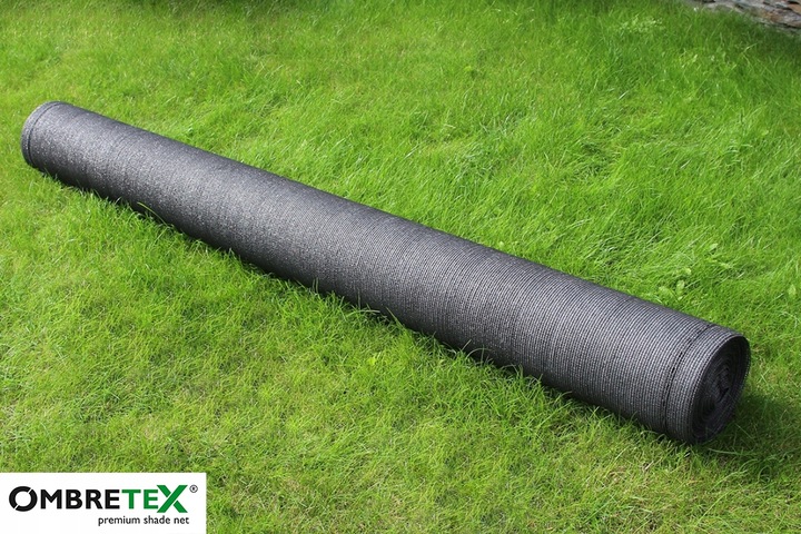 Siatka Osłona 1,7x10m 95% Na Ogrodzenie Płot Balkon Mata Maskująca Antracyt