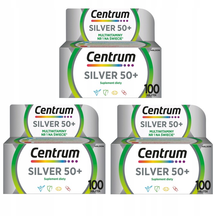Multiwitamina Centrum Silver 50+ minerały witaminy dla dorosłych 100 tab